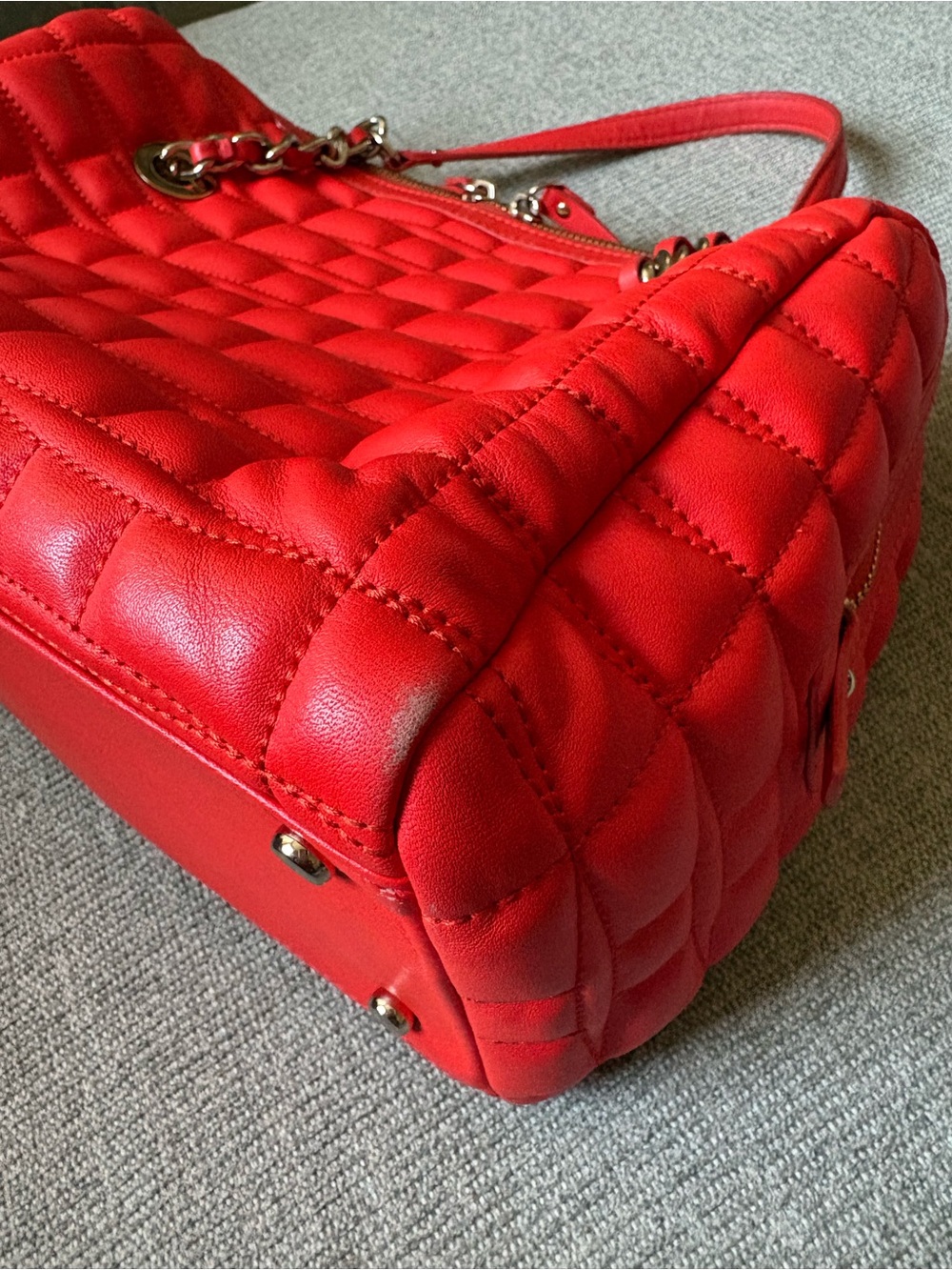 kate spade Red Quilted Bag with Chain-Strap - Picture 8 of 10